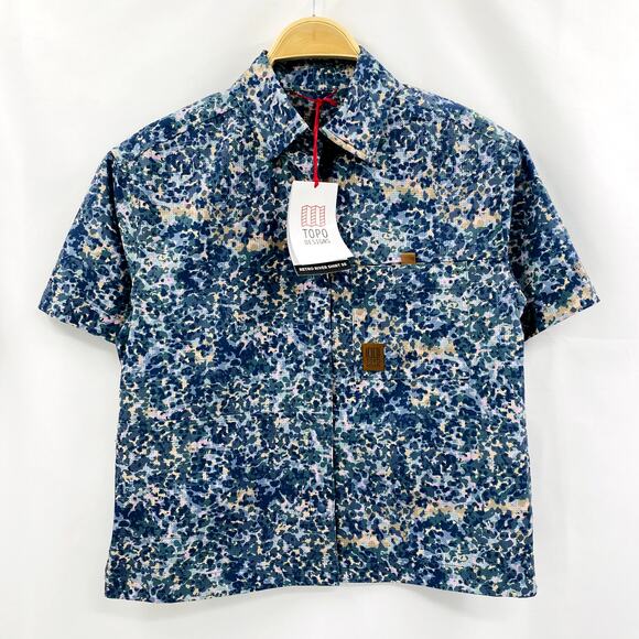 Topo Designs XS Retro River Shirt in Slate Meteor NEW - Picture 2 of 5